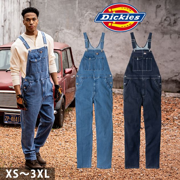 Dickies ディッキーズ つなぎ服 作業着 ストレッチシルキーデニムオーバーオール D-689