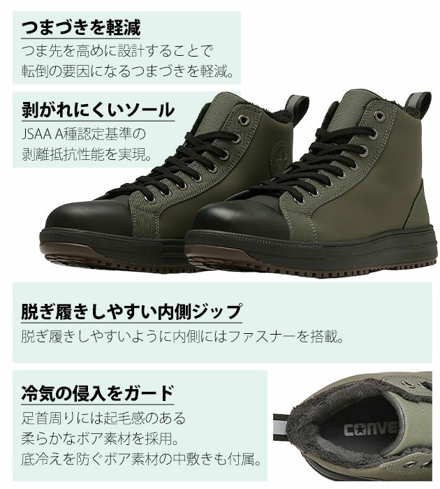 コンバース CONVERS 安全靴 オールスターPS WG II HI 2024年限定モデル 33701650