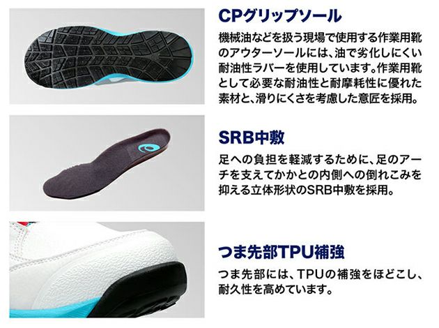 asics アシックス 安全靴 ウィンジョブCP309 BOA 1273A095